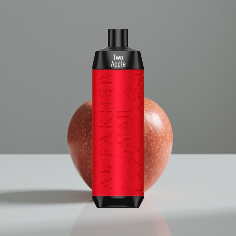 Al Fakher Crown Bar 8000 Crystal Vape μιας χρήσης Διπλό Μήλο – 18ml, 8000 Puffs, 5mg Nicotine, USB-C