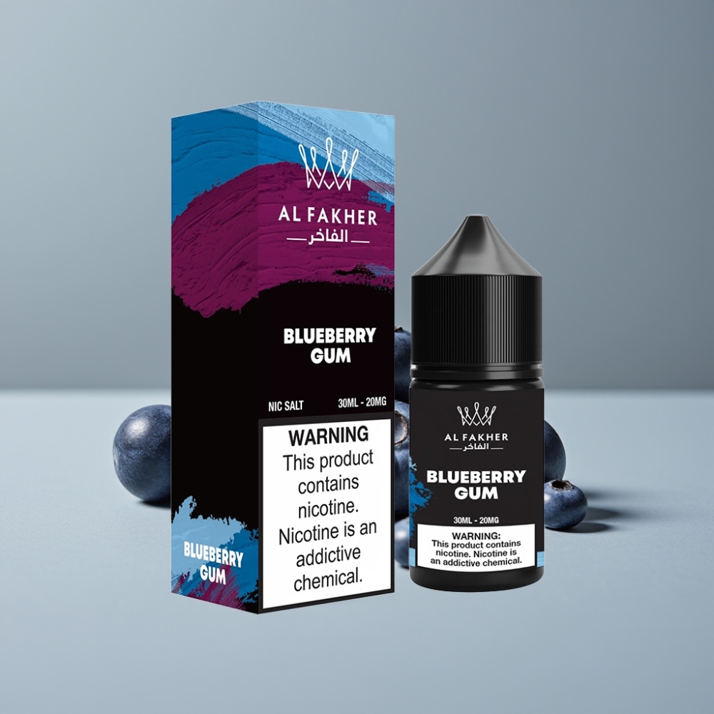 AL Fakher Nicotine Salt E-Liquid 20MG Μπλε Βατόμουρο Τσίχλα
