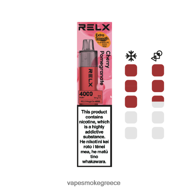 Pod System Vapes - RELX MagicGo 4000 ατμούς μιας χρήσης κεράσι ρόδι JJ4B028