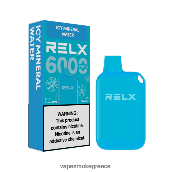Pod System Vapes - RELX Crush Pocket 6000 παγωμένα παγωμένο μεταλλικό νερό JJ4B0223