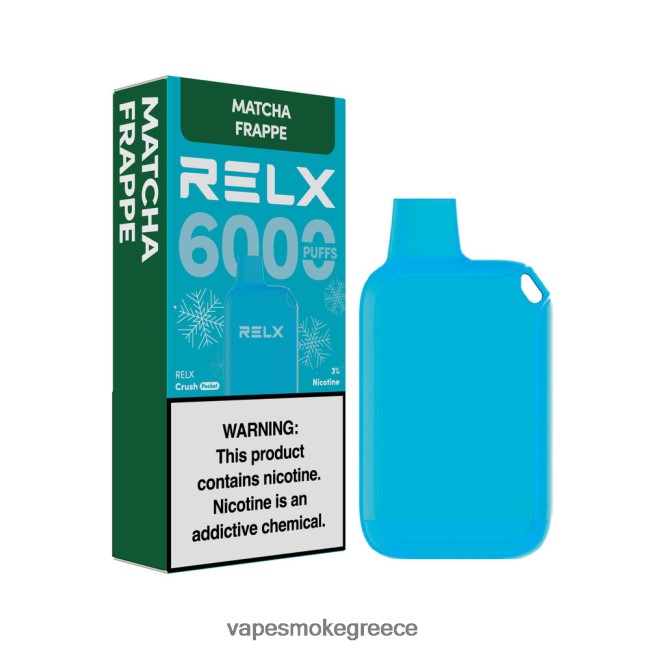 Vape Smoke - RELX Crush Pocket 6000 παγωμένα matcha frappe JJ4B0217