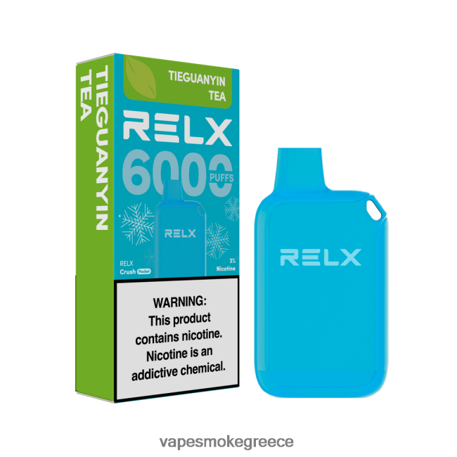 Vape Smoke - RELX Crush Pocket 6000 παγωμένα τσάι tieguanyin JJ4B0222