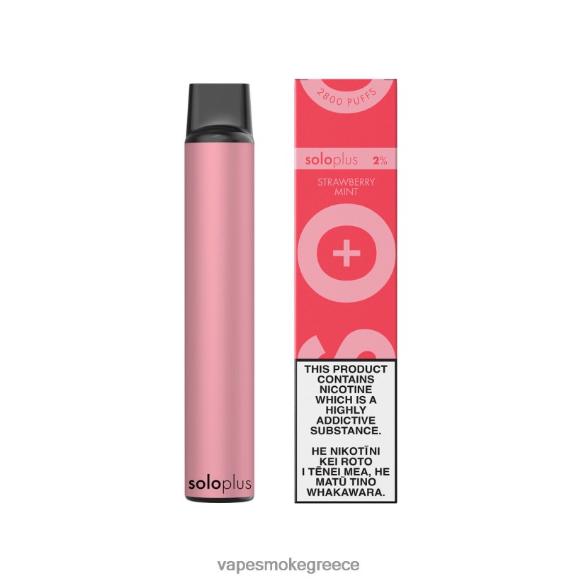 Vape Greece - Solo Plus ατμός μιας χρήσης μέντα φράουλα V64ZLF26