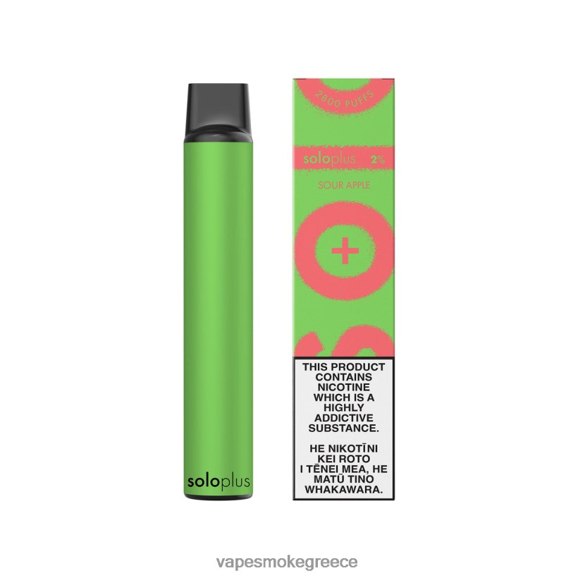 Vape Χωρισ Νικοτινη - Solo Plus ατμός μιας χρήσης ξινόμηλο V64ZLF30