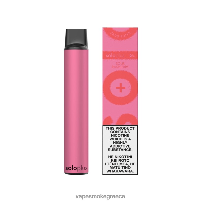 Vape Χωρισ Νικοτινη - Solo Plus ατμός μιας χρήσης ξινό βατόμουρο V64ZLF35