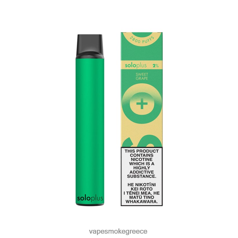 Vape Χωρισ Νικοτινη - Solo Plus συλλογή ατμού μίας χρήσης γλυκό σταφύλι V64ZLF40