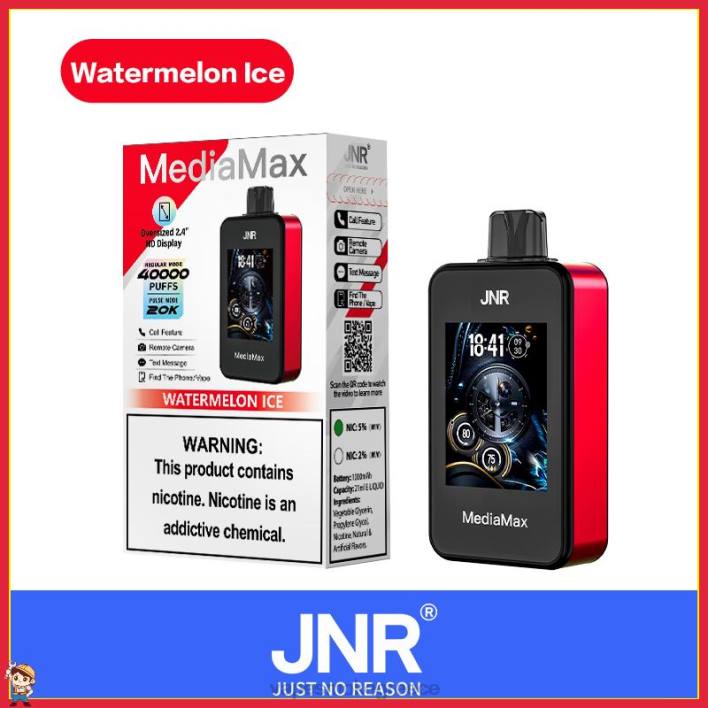 JNR MediaMax 40κ ρουφηξιά πάγος καρπούζι 4X8H18 Pod System Vapes