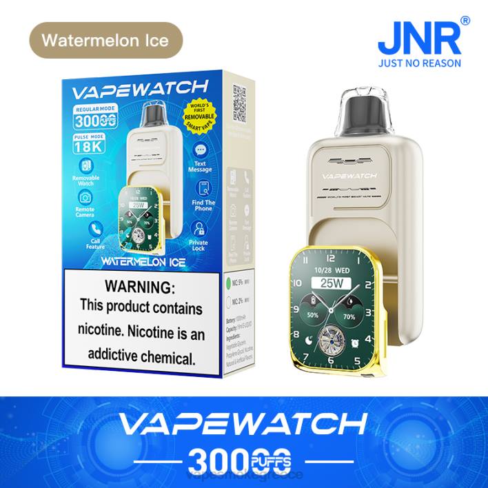 JNR ρολόι vape πάγος καρπούζι 4X8H9 Vape Μιασ Χρησησ