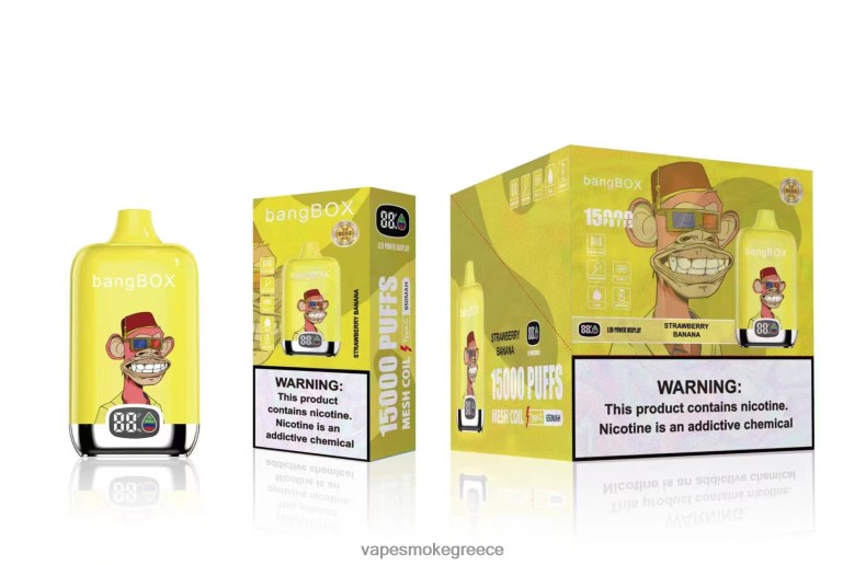 Pod System Vapes - Bang Box 15000 ρουφηξιές μπανάνα φράουλα 44L6243