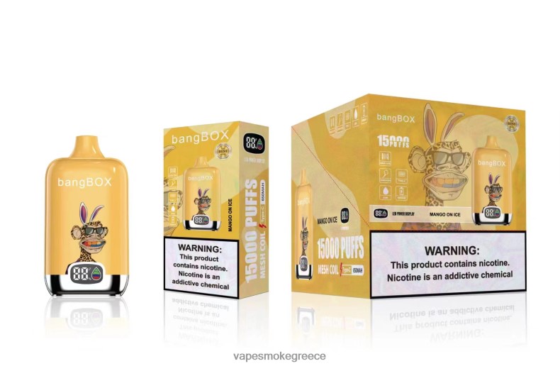 Pod System Vapes - Bang Box 15000 ρουφηξιές μάνγκο στον πάγο 44L6248