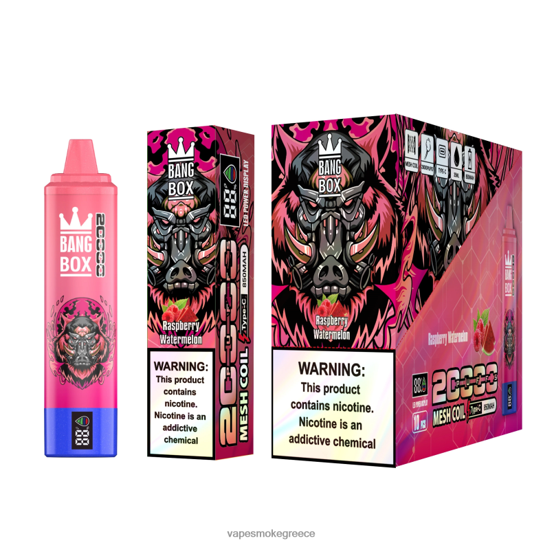 Pod System Vapes - Bang Box Έξυπνη οθόνη 20000 ρουφηξιών βατόμουρο καρπούζι 44L6253