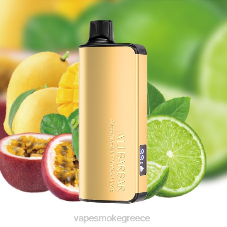 Vape Μιασ Χρησησ - Alibarbar Ingot 20000 ατμούς μιας χρήσης φρούτο του πάθους μάνγκο λάιμ 00Z6239