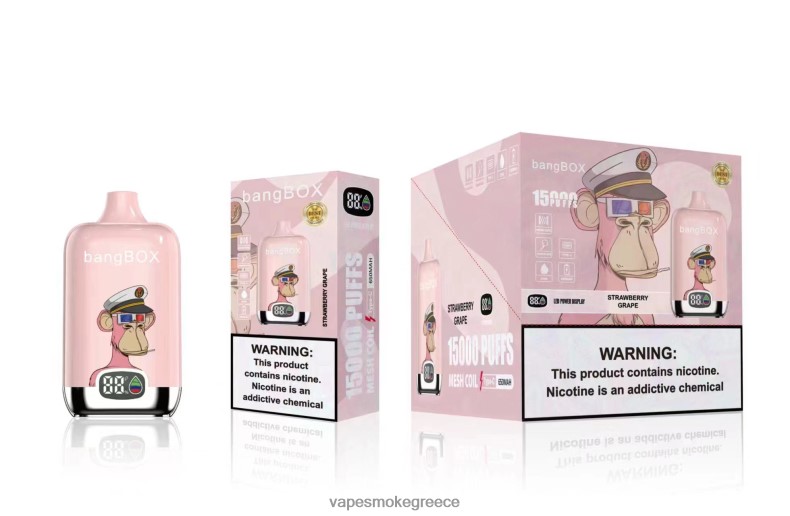 Vape Μιασ Χρησησ - Bang Box 15000 ρουφηξιές σταφύλι φράουλα 44L6244