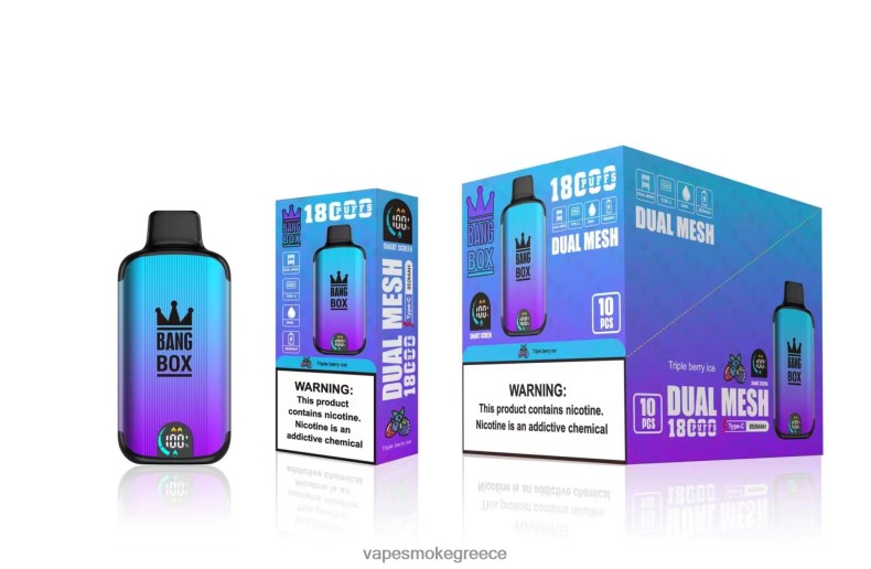Vape Χωρισ Νικοτινη - Bang Box 18000 ρουφηξιές τριπλός πάγος μούρων 44L6295
