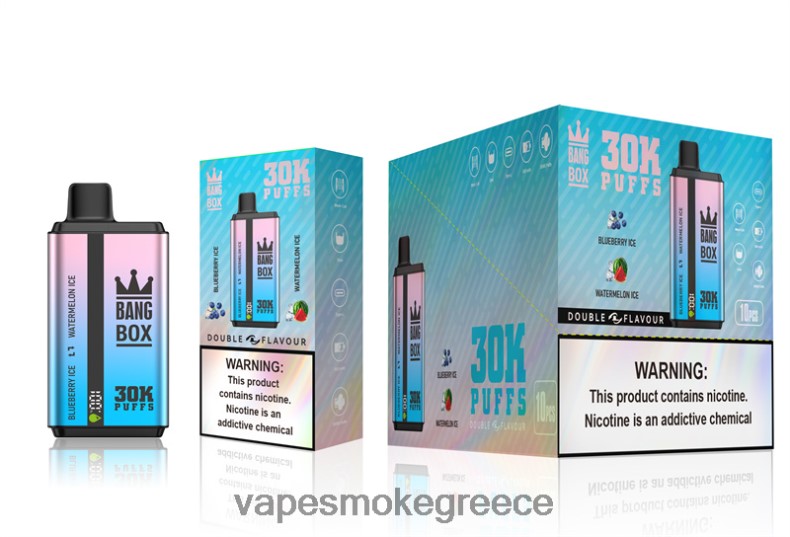 Vape Μιασ Χρησησ - Bang Box 30000 ρουφηξιές διπλές γεύσεις πάγος βατόμουρου & πάγος καρπούζι 44L6269