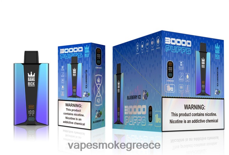 Vape Μιασ Χρησησ - Bang Box Έξυπνη οθόνη 30000 ρουφηξιών πάγος βατόμουρου 44L6279