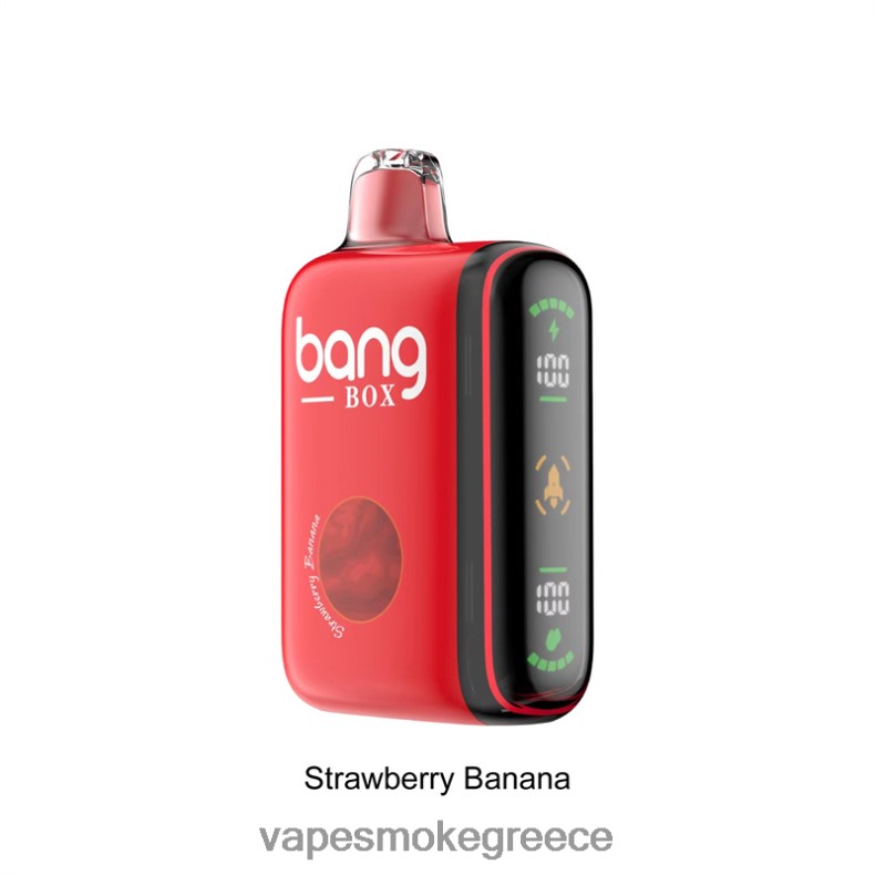 Vape Χωρισ Νικοτινη - Bang Box Έξυπνη οθόνη ισχύος 9000-18000 ρουφηξιών μπανάνα φράουλα 44L6225