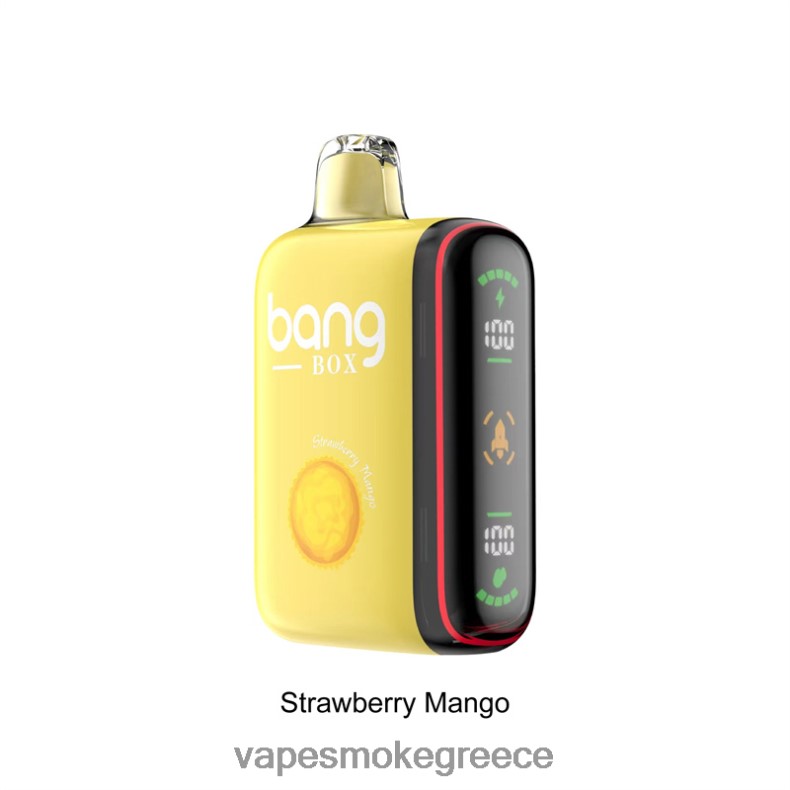 Vape Χωρισ Νικοτινη - Bang Box Έξυπνη οθόνη ισχύος 9000-18000 ρουφηξιών μάνγκο φράουλα 44L6235