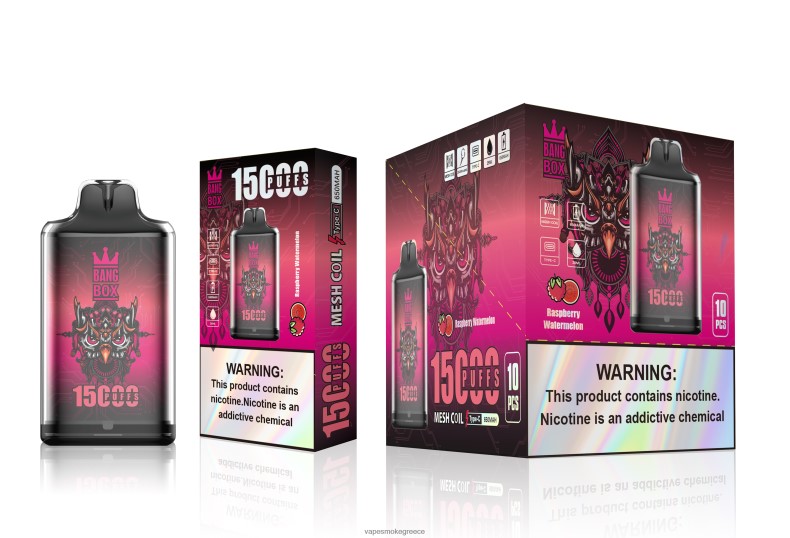 Vape Χωρισ Νικοτινη - Bang Box s1-15000 ρουφηξιές βατόμουρο καρπούζι 44L62105