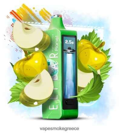 Vape Μιασ Χρησησ - Elf Bar Planet 25000 διπλό μήλο 4Z4JRN14