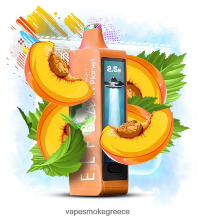 Vape Μιασ Χρησησ - Elf Bar Planet 25000 ροδάκινο 4Z4JRN24