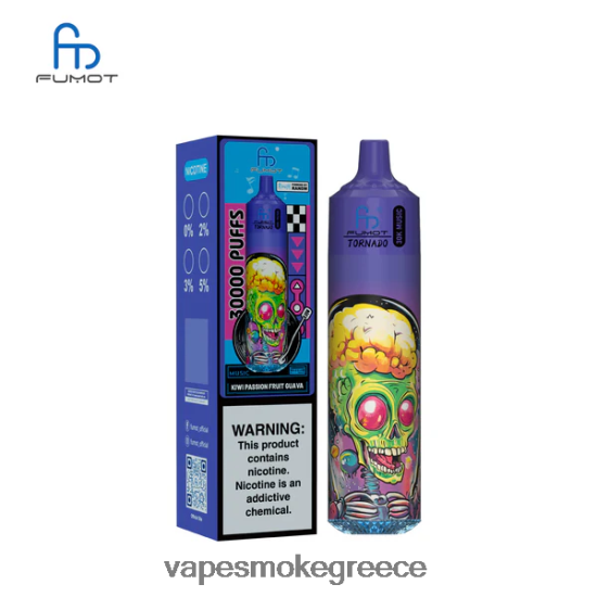 Vape Μιασ Χρησησ - Fumot Tornado 30k μουσική ακτινίδιο γκουάβα πάθους 8LH84J14