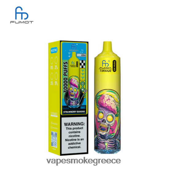 Vape Χωρισ Νικοτινη - Fumot Tornado 30k μουσική μπανάνα φράουλα 8LH84J25
