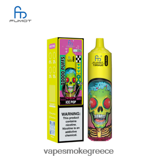 Vape Χωρισ Νικοτινη - Fumot Tornado 30k μουσική ice pop 8LH84J15