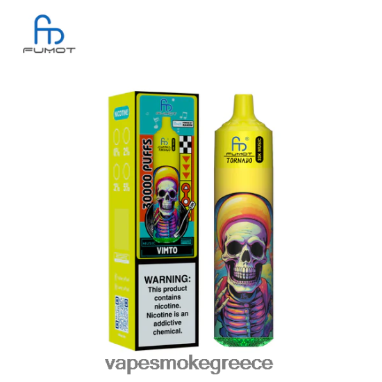 Vape Χωρισ Νικοτινη - Fumot Tornado 30k μουσική vimto 8LH84J30