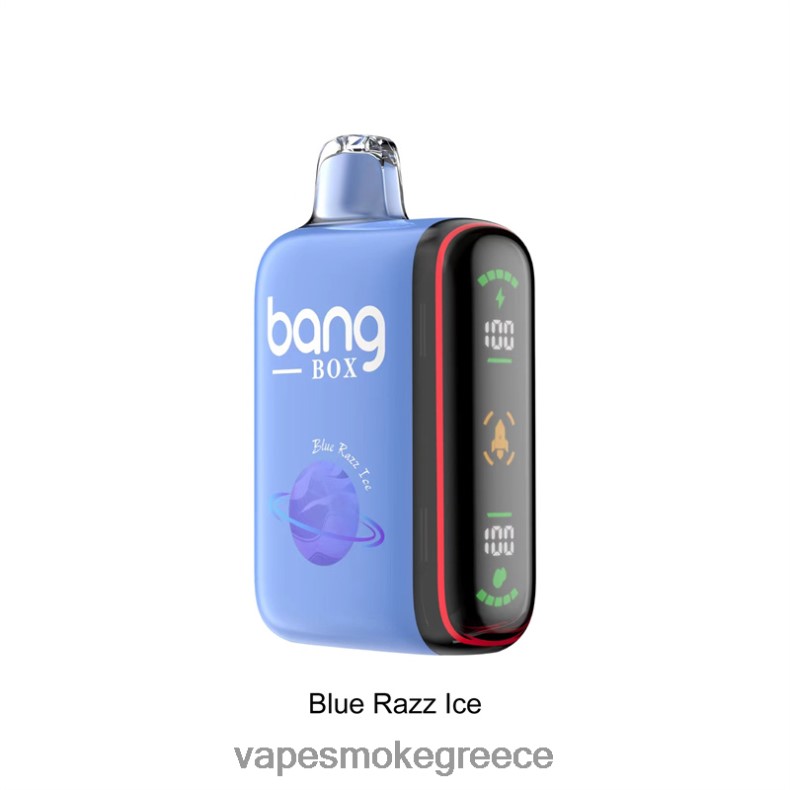Vape Greece - Bang Box Έξυπνη οθόνη ισχύος 9000-18000 ρουφηξιών μπλε πάγος razz 44L6226