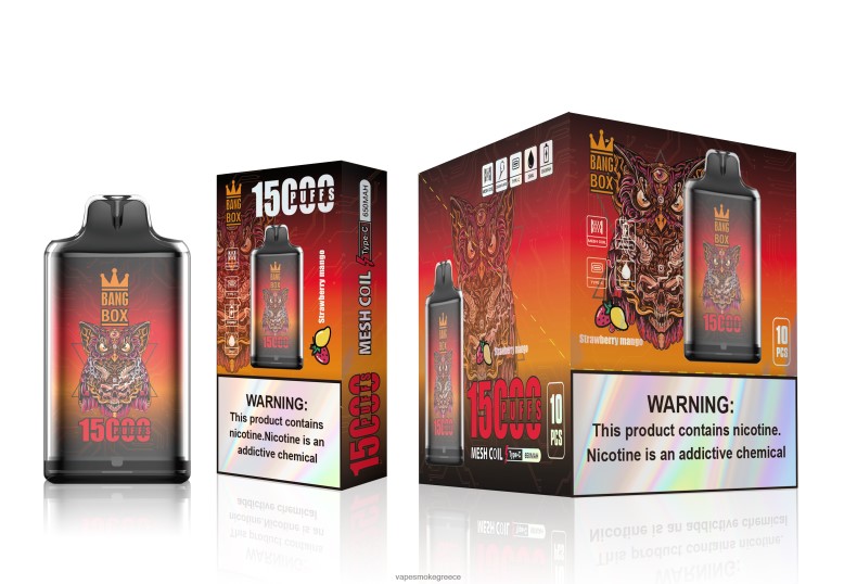 Vape Greece - Bang Box s1-15000 ρουφηξιές μάνγκο φράουλα 44L62101