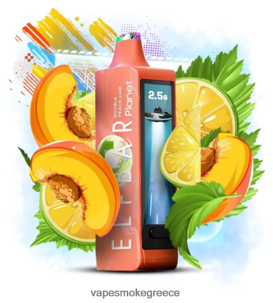 Vape Greece - Elf Bar Planet 25000 διπλό ροδάκινο λάιμ 4Z4JRN31