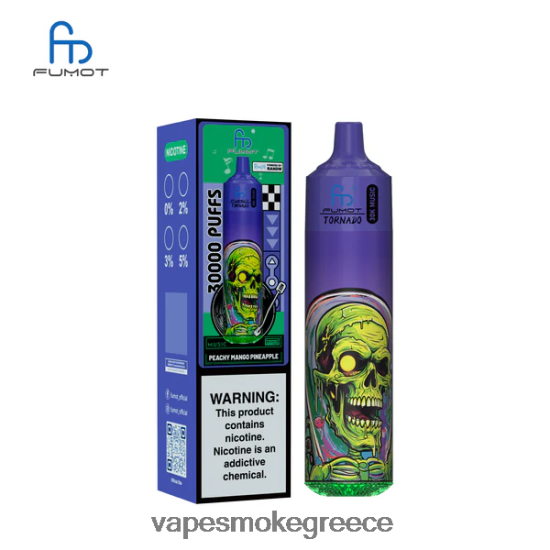Vape Greece - Fumot Tornado 30k μουσική ροδακινί μάνγκο ανανά 8LH84J21