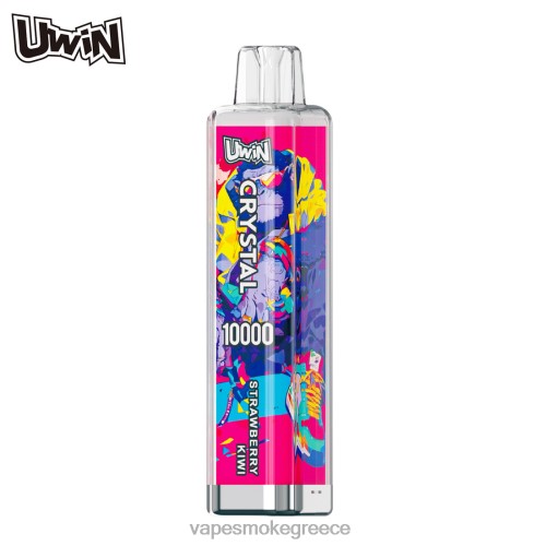 Vape Greece - UWIN CRYSTAL 10000 ατμούς μιας χρήσης LPV66376 ακτινίδιο φράουλα