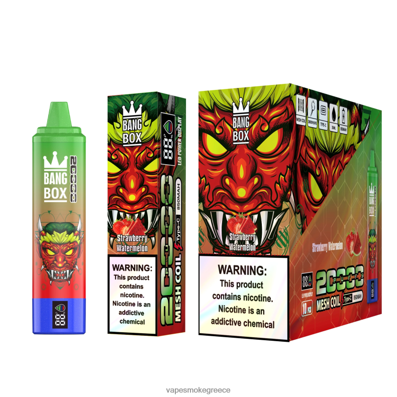 Vape Smoke - Bang Box Έξυπνη οθόνη 20000 ρουφηξιών καρπούζι φράουλα 44L6252