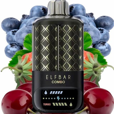 Vape Smoke - Elf Bar Combo 25000 βατόμουρο ξινό βατόμουρο & κεράσι 4Z4JRN2