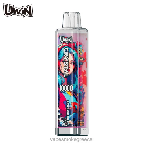 Vape Μιασ Χρησησ - UWIN CRYSTAL 10000 ατμούς μιας χρήσης LPV66374 πάγος φράουλας