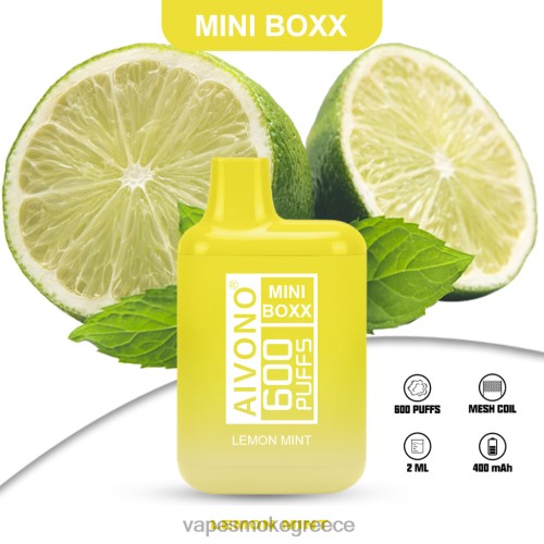 Pod System Vapes - Aivono AIM MINI BOXX 600 LPV66233 μέντα λεμονιού