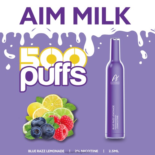 Vape Μιασ Χρησησ - Aivono AIM MILK 500 LPV66264 μπλε ραζ λεμονάδα