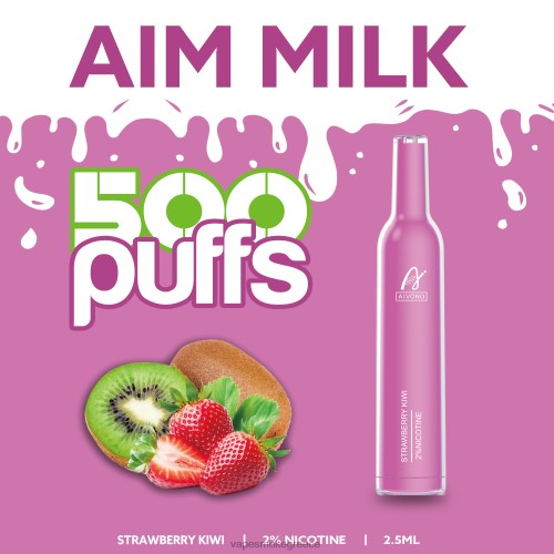 Vape Greece - Aivono AIM MILK 500 LPV66271 ακτινίδιο φράουλα