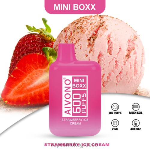 Vape Smoke - Aivono AIM MINI BOXX 600 LPV66232 παγωτό φράουλα