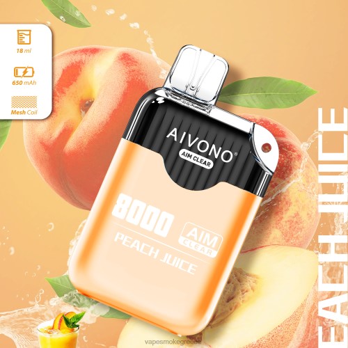 Pod System Vapes - Aivono AIM CLEAR 8000 LPV66203 χυμό ροδάκινου