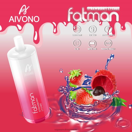 Pod System Vapes - Aivono FATMAN 6800 LPV6623 λίτσι φράουλα