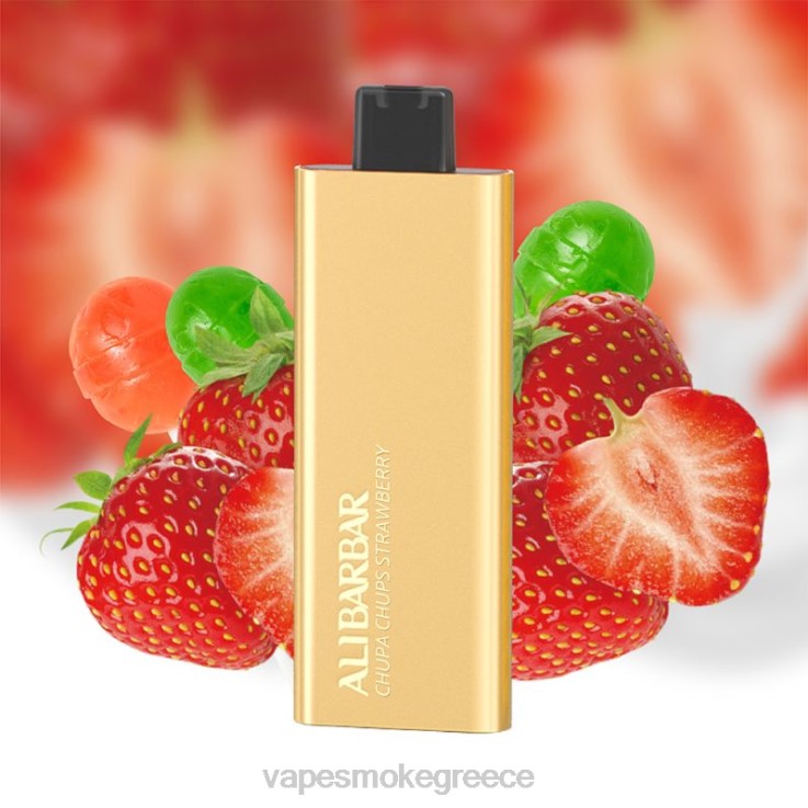 Pod System Vapes - Alibarbar Pandora 7000 ατμούς μιας χρήσης chupa chups φράουλα 00Z6253