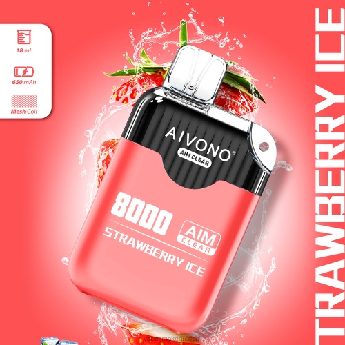 Vape Χωρισ Νικοτινη - Aivono AIM CLEAR 8000 LPV66205 πάγος φράουλας