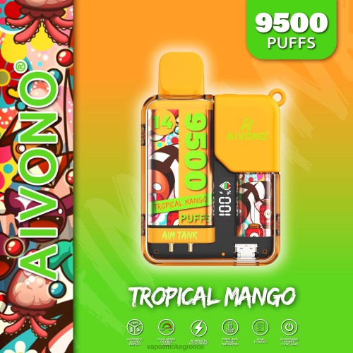 Vape Μιασ Χρησησ - Aivono AIM TANK 9500 LPV6639 τροπικό μάνγκο
