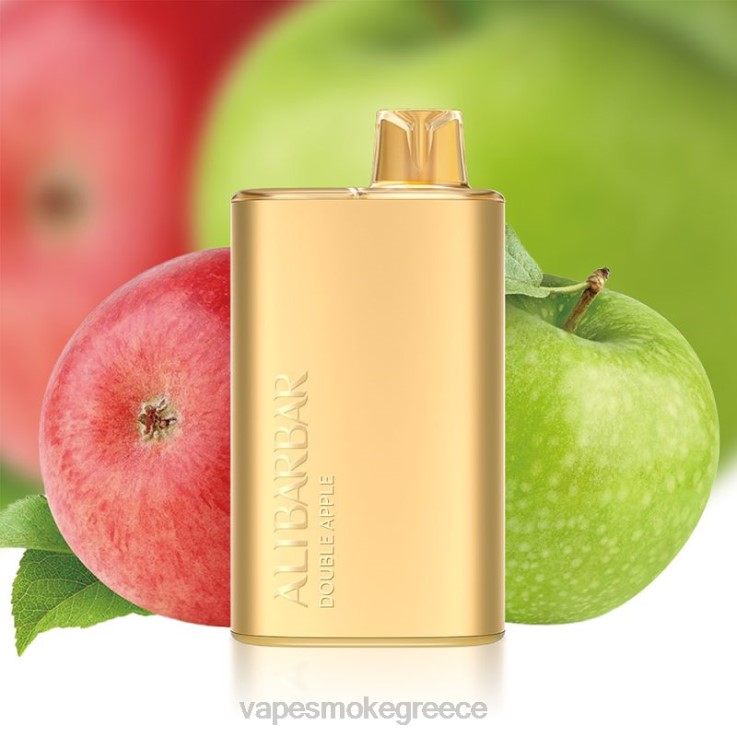 Vape Χωρισ Νικοτινη - Alibarbar Rich 8000 ατμούς μιας χρήσης διπλό μήλο 00Z625