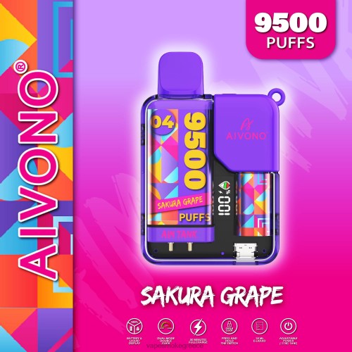 Vape Greece - Aivono AIM TANK 9500 LPV6636 σταφύλι sakura