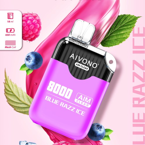 Vape Smoke - Aivono AIM CLEAR 8000 LPV66202 μπλε πάγος razz