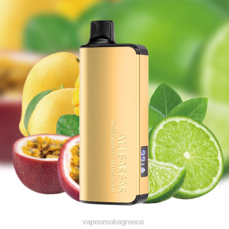 Vape Smoke - Alibarbar Ingot 9000 ατμούς μιας χρήσης φρούτο του πάθους μάνγκο λάιμ 00Z6222